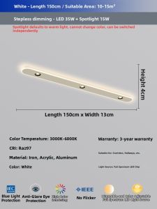 FANZHEN | Full Spectrum Eye-protection Ultra-thin Long-strip Ceiling Light