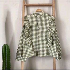 ATASAN BLOUS WANITA TERBARU KATUN KOTAK KOTAK ATASAN YANG LAGI VIRAL DAN TERMURAH ATASAN YANG trendd