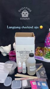 Paket DIY KIT RESIN POLYESTER BEGINNER GANTUNGAN Set Kreasi Keychain Buat Ganci Bandul Kunci Sendiri Sepaket Bundle Murah DoIt Yourself Anak Kids Key Ring Lengkap Bahan Kerajinan Dekoratif Kerajinan Tangan Craft Crafting Unik Mudah Shopping Arena Malang