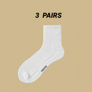 Socks Mens Cotton Deodorant Winter Towel Bottom With Velvet Mid-Tube White Stockings Thickened Sports Basketball Socks Thick