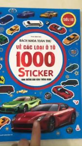 Sách - Bách khoa toàn thư về các loại ô tô - 1000 miếng dán hình thông minh - Siêu xe