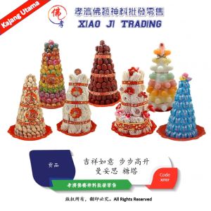 曼妥思 糖塔 過年春節擺件 供拜贡品 供佛塔 喜庆摆设 过大礼摆设 宴会摆设 儿童节礼物 供神塔 招財贡品 祖先贡品 孝濟神料 Ancestor tribute Decorative Feng Shui Mentos Sugar Tower Childrens Gift Day Spring Festival harvest ornaments Offer tributes Offering to pagoda Festive decorations Festive decorations Banque