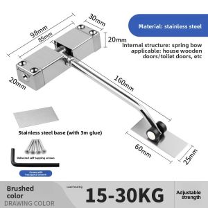 MONLEYTA | Automatic Door Closer with Buffering Function for Home Use