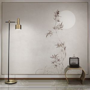Traditional Chinese Ink Bamboo Wall Mural