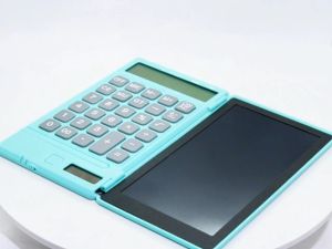 Scientific Calculator with Writing Pad: 6 Inch LCD Screen Foldable Calculators with Notepad