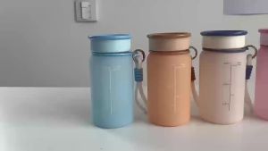 Matte Water Bottle For Women Portable Summer Sports Outdoor Use Food Grade PP Plastic Sports Bottles Camp Cooking Supplies