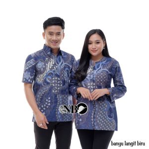 Batik Couple Terbaru 2023 Baju Kerja Seragam Kantor Batik Modern Motif Banyulangit
