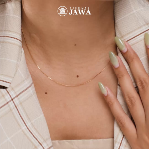 Kalung Polos Emas Saffany Korean Style Biggy Kadar 10 Karat Toko Mas Jawa