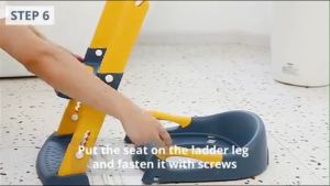Foldable Baby Toilet Seat or Baby Step Folding Toilet Kids Toilet with Adjustable Ladder Baby Potty Toilet Trainer Seat