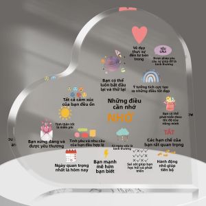 Acrylic Sức Khỏe Tâm Thần & Tuyên Bố Dấu Hiệu Trang Trí 10X10Cm Chiết Bụi Để Bàn Mảng Bám Cho Trị Liệu Công Việc Xã Hội Tích Cực Tâm Trí Quà Tặng