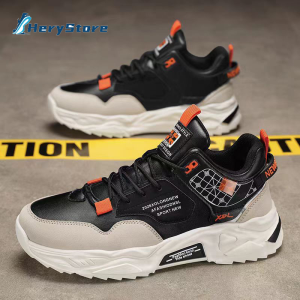 Sneakers for Men Casual Platform Sport Shoes Fashion Rubber Shoes Lightweight Soft sole Outdoor Walking Sneakers