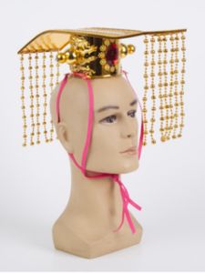 จักรพรรดิโบราณหมวกแบน < Ne1> หัวมงกุฎประสิทธิภาพการถ่ายภาพจักรพรรดิ Qin Shi Huang หมวก Tai จักรพรรดิเครื่องแต่งกายเครื่องแต่งกาย