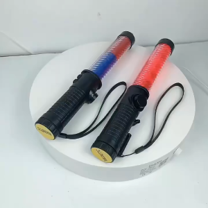 Rechargeable LED Traffic Baton Safety Flash Baton Warning Stick Handheld Reflective Luminous Signal Light Wand