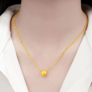 สร้อยคอทองคำสำหรับผู้หญิง เครื่องประดับแฟชั่น ดอกไม้ ไม่ซีดจาง สไตล์โลหะผสม อุปกรณ์ตกแต่งเครื่องประดับ