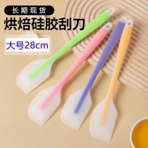 Silicone scraper semi transparent non stick pastry dessert cake cream mixer jam spatula kitchen cooking tool baking mixer