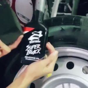 น้ำยาเคลือบยางดำ น้ำยาเคลือบเงายาง สูตรซิลิโคนออยล์แท้ 250 ml.แถม! ฟองน้ำ ใช้เพื่อขัดเงายางรถ กันน้ำ ติดทน Tire Dressing Car tire shine น้ำยาขัดล้อ