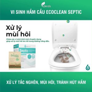 Ecoclean SEPTIC 100g - Men Vi Sinh Xử Lý Hầm Cầu Bể Phốt USA - Hết hút hầm cầu