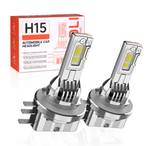 2 Bóng Đèn Pha LED H15 Canbus Chiếu Xa Chiếu Gần Tích Hợp Đèn Chạy Ban Ngày (DRL) Cho VW Golf 6 MK3 BMW Mercedes Audi - Đèn Lái Xe Ô Tô 6000K 60W
