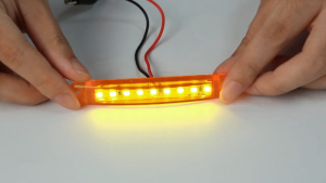 4PCS 12V-24V 9 LED Side Marker Light Waterproof Warning Lamp for Truck Trailer Van Car