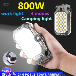 【Malaysia Ready Stock】800W USB强光工作灯 LED light USB Lampu Raya Cob Torchlight Car Flashlight 4 Modes Waterproof Camping Lamp 手电筒 维修灯 Lampu Led