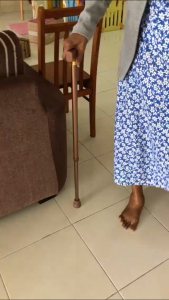 RakanKu Malaysia High Quality Aluminum 10 Knots Adjustable Height 74.5-97cm Walking Stick Crutch Medical Tongkat