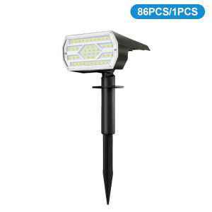 NEWSTYLE | 86LED Solar Spot Lights Outdoor Waterproof IP65 Solar Powered 3 Lighting Modes Solar Landscape Spotlight For Garden Flood Light