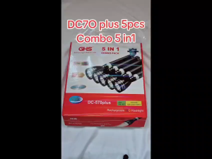GHS DC570 Plus 5in1 Combo Rechargeable Long Range Japan LED Torch Light Original