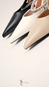 SEPASANG COLLECTION Renatta Mules Wanita Heels Hak 5 Cm