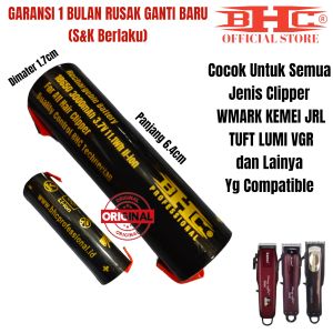BHC Battery Li Ion Original Baterai Mesin Cukur Rambut 3000mAh 3.7V Garansi Batre For Wmark TUFT JRL VGR Lumi Dan Lainya Yang Compatible Spare Part Suku Cadang CHJ
