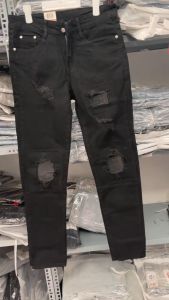 quần bò jean nam dài đen rách vá da { XEM VIDEO THẬT }mẫu mới chất jean co giãn nhiều mẫu 29/06