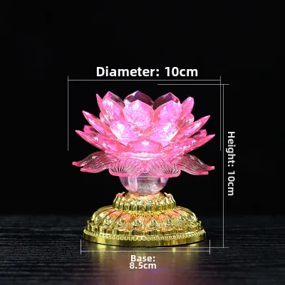 YUANSHANGXIAN | Lotus Colored LED Continuous Light Buddhist Lamp