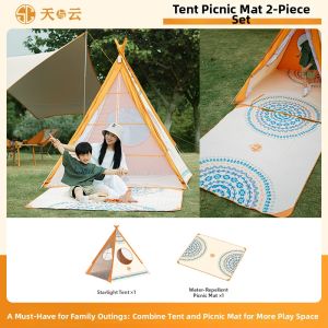SKY&cloud | Pyramid Shaped Magical Box Camping Tent with Starlight Decor