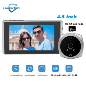 Camera Quan Sát Cửa Kỹ Thuật Số Thông Minh 45 Inch 1080P Với Tính Năng Phát Hiện Chuyển Động PIR Và Tầm Nhìn Ban Đêm Cho An Ninh Gia Đình