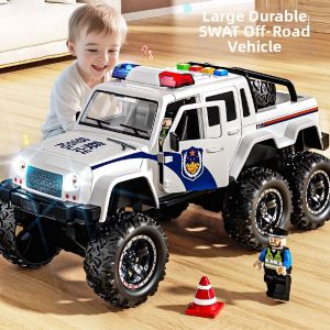 Alloy Simulation Large Police Car Toy