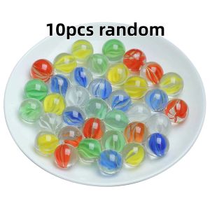 10/20pcs 25MM Petal Glass Marbles Catapult Marbles Colored Pattern Glass Beads Transparent Marble Balls Childrens Toys