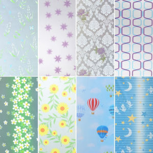 Bathroom Living Room Simple Glass Sticker Light Blocking Transparent Decorative Film Privacy Protection Kitchen Window Decal