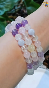 Premium Grade Natural Duo Bao Balance 5 Elements Bracelet (Single / 3 Rounds)