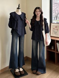 Áo Sơ Mi Tay Ngắn Cổ Bé Retro Thiết Kế Giảm Cân Size Lớn