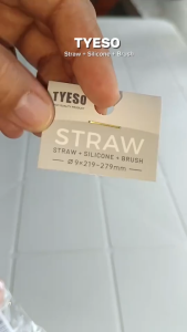 Tyeso Replacement Straw and Cleaning Brush Set for Tyeso Tumbler | Acrylic Straw | Straw Cleaning Brush | Straw Extender