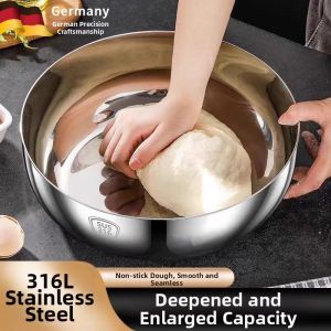 NAIFUNA | Thickened Food-Grade Non-Stick Large Dough Kneading Bowl