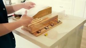 Key Holder Wall Mounted Mail Holder Key Hanging Rack with 10 Hooks Wooden Decorative Shelf Rustic