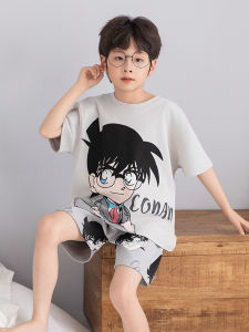 ANZHAOQI | Summer Cotton Lightweight Sleepwear Set for Boys