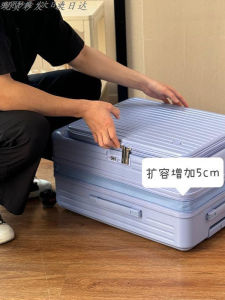 2025 New Large Capacity Deep Warehouse Luggage Side Open Travel Suitcase Women Expandable Carry on Password Box Casual Travel