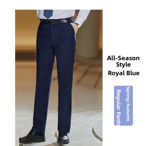 Onneksi | Professional Straight Trousers Blue