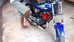 Knalpot King Kobra Motor 2 tak Rx King Rxs Rs100 stainless suara ngencring
