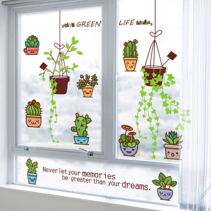 3D Glass Door Sticker Kitchen Door and Window Layout Waterproof