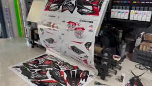 costum stiker decal KLX BF 150 / DTRAKER 150 BEBAS KLX OLD DESAIN CUSTOM DESAIN