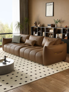 Minimalist Retro Creamy Style Straight Couch