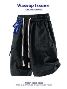 Japanese Style Workwear Shorts Male Summer Trendy Casual