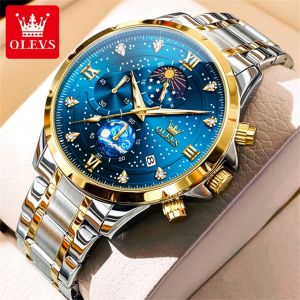OLEVS Casual Men's Watch: Waterproof & Multifunctional Chronograph